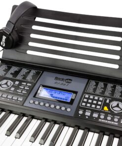 RockJam 61 Key Keyboard Piano With LCD Display Kit, Stand, Bench, Headphones, Simply App & Keynote Stickers Keyboard Piano Kit 27 91aZyPMJyL