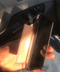 SAMONPOW iPhone X Case, iPhone 10 Case,Hybrid iPhone X Wallet Case Card Holder Shell Heavy Duty Protection Shockproof Anti Scratch Soft Rubber Bumper Cover Case for iPhone X 5.8 inch Rose Gold 36 91abgtE1mOL