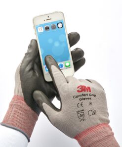 3M Electrical Markets Division unisex adult 3M COMFORT GRIP GLOVE CGL GU GENERAL USE SIZE L FOAMED NITRILE PALM PROVIDES EXCELLENT GRIP EVEN, Grey, Large Pack of 2 US 11 91ad5VMf2tL