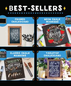 VersaChalk White Chalkboard Chalk Markers - Wet Erase Dustless Chalk Ink Paint Marker for Blackboard, Dry Erase White Board, Chalkboard Sign (BOLD 5mm, 4/SET) BOLD 5mm, 4/SET 17 91afhAB3X L