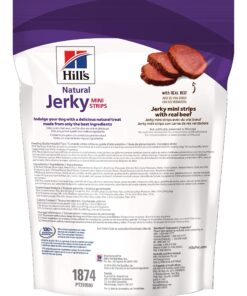 Alternative view of Hill's Natural Jerky Mini-Strips with Real Beef Dog Treats, 7.1 oz. Bag Mini Strips Beef Jerky