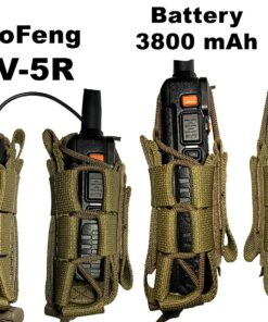 MOLLE Tactical Pouch Bag Radio Phone GPS Holster Holder BaoFeng Two-Way BF-F8HP UV-5R UV-82HP UV-5X3 UV-82C Garmin Retevis Motorola T460 T600 MR350R MH230R Midland Arcshell Coyote Brown 15 91aofBoCr7L