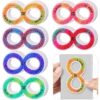 36 Pcs Rainbow Sensory Strips Anxiety Sensory Stickers Breathing Stickers Calm Stickers Tactile Rough Textured Adhesives for Adults Teens Desk Classroom Office (Figure of Eight) Figure of Eight 19 91at8RiDoUL