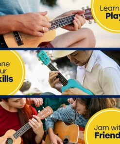 Hola! Music HM-21PK Soprano Ukulele Bundle with Canvas Tote Bag, Strap and Picks, Color Series, Pink Soprano 21 Inch 19 91audr3CQGL