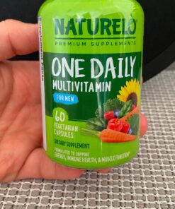 NATURELO One Daily Multivitamin for Men - with Vitamins & Minerals + Organic Whole Foods - Supplement to Boost Energy, General Health - Non-GMO - 60 Capsules - 2 Month Supply 60 Count (Pack of 1) 45 91awa6Pb4ZL 1