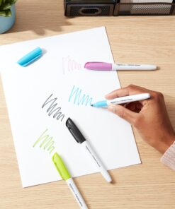 Amazon Basics Fine Point Tip Permanent Markers, Black, 24-Pack 24 Pack 26 91axe2JgBdL