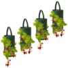 Pri Gardens Hanging Strawberry Planter for Strawberry Bare Root Plants (Roots not Included) Felt Material 4 Pack, The Original