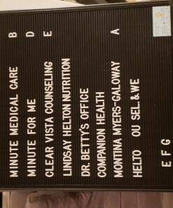 MasterVision Felt Changeable Letter Message Board, Wall Mount Kit Included, 22" x 28", Black Plastic Frame (LET0303055) 22" x 28" Black Aluminum Frame 15 91b7wffRLQL