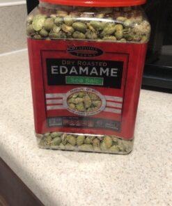 Seapoint Farms Dry Roasted Edamame, Sea Salt, Vegan, Gluten-Free, Kosher, and Non-GMO, Crunchy Snack for Healthy Snacking, 27oz. Jar 1.68 Pound (Pack of 1) 27 91b8VcvLiGL