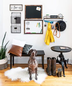 Loddie Doddie Magnetic Chalkboard - for Kitchen and Wall Decor - Easy-to-Erase Chalkboard - Framed Magnet Blackboard - Hanging Black Chalkboards (Rustic Frame, 18x22) Rustic Frame 23 91bCBC07mL