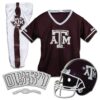 Franklin Sports NCAA Kids Football Uniform Set-Youth Football Costume for Boys & Girls - Set Includes Helmet, Jersey & Pants Texas A&M Aggies Small 5 91bG62WGe6L