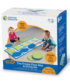 Learning Resources Ten-Frame Floor Mat Activity Set, Math Skills, 22 Pieces, Ages 5+ 13 91bcIkERGtL