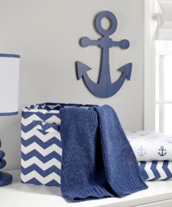 Alternative view of Little Love by NoJo Separates Collection Anchor Shaped Wall Art, Navy 1 Count (Pack of 1)