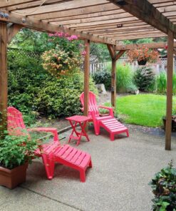 Adams Manufacturing 8500-26-3700 Plastic Quik-Fold® Side Table, Cherry Red 26 91bjOLwBJLL