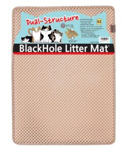 Alternative view of BlackHole Litter Mat Large Size Rectangular 30" X 23" (Beige) Beige