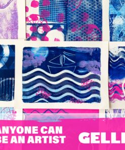 Gelli Arts Gel Printing Plate - 8" X 10" Gel Plate, Reusable Gel Printing Plate, Printmaking Gelli Plate for Art, Clear Gel Monoprinting Plate, Gel Plate Printing for Arts and Crafts 8 x 10-inch 14 91bp8OUjkL