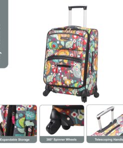 Lily Bloom Luggage Set 4 Piece Suitcase Collection With Spinner Wheels For Woman (Bliss) Bliss 8 91bqf m580L