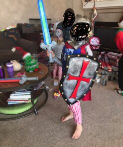 Nice purchase Medieval Knight Crusader Shield Knights Templar Cross Sheild 21 x 14in Home Wall Decoration Party Decor Costume Gifts - PU Rubber Retro Style 17 91bsIT2I7KL