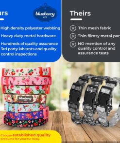 Blueberry Pet Essentials Spring Scent Inspired Garden Floral Adjustable Dog Collar in Baby Pink, Large, Neck 18"-26" Garden Floral - Baby Pink 7 91bvS7VhDWL 1