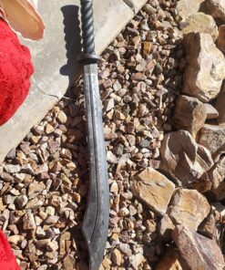 BladesUSA 1606PP Martial Arts Polypropylene Sword Training Equipment – 34.5-inches Overall, 8-inch handle, Self Defense, Training, Safe, Easy, Fun, Cosplay, Martial Arts Black 32 91c5SghedL