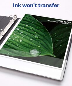 Avery Economy Showcase View 3 Ring Binder, 1.5" Round Rings, 1 Black Binder (19650) 1.5" STORAGE 10 91cDaW8Cj4L