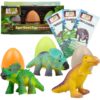 SCS Direct Animal Planet Super Grow Dinosaur Eggs 3 Pack - Toys Hatch and Grow to 3X Size in Water - T-Rex, Triceratops, & Ankylosaurus - Includes Dino Educational Fact Cards 19 91cE28JWEwL