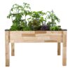 CedarCraft Self-Watering Elevated Cedar Planter (23" X 49" X 30") - Grow Fresh Vegetables, Herb Gardens, Flowers & Succulents. Raised Garden Bed for a Deck, Patio or Yard Gardening. No Tools Required. 23x49x30" 5 91cIwF5qmOL