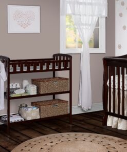 Dream On Me Emily Changing Table In Espresso, Comes With 1" Changing Pad, Features Two Shelves, Portable Changing Station, Made Of Sustainable New Zealand Pinewood 21 91cOSzeJhL