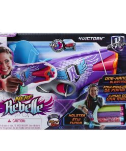 Alternative view of Nerf Rebelle Secrets and Spies 4Victory Blaster Standard Packaging