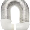 Lambro Industries 4004 Quick Connect Flexible Aluminum Duct Dryer Vent Kit
