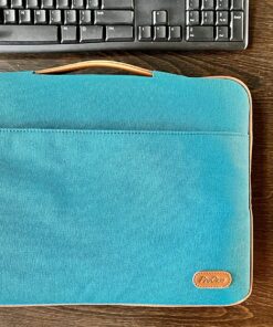 ProCase Laptop Sleeve Case, 15 15.6 inch Laptop Bag Water Resistance Durable Computer Carrying Case Cover, Compatible with HP Dell MacBook Lenovo Chromebook -Teal Teal 14 - 15.6 Inch 47 91cWdGKyclL