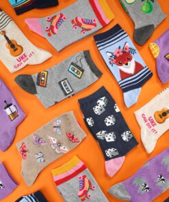 Hot Sox Women's Fun Famous Paintings Crew Socks-1 Pair Pack-Cool & Artistic Gifts 4-10 Starry Night (Royal Blue) 10 91ca3Gqf9DL