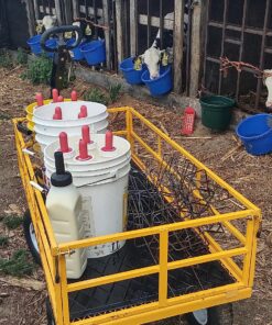 Gorilla Carts Heavy-Duty Steel Utility Cart with Removable Sides and 13" Tires, 1200-lbs. Capacity, Yellow 34 91cbEKb5ifL