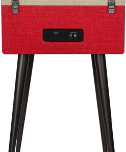 Crosley CR6233D-RE Dansette Bermuda Portable Vinyl Record Player Turntable with Aux-In and Bluetooth, Red 17 91cbyN fYRL
