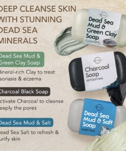 O Naturals 6 PCS Black Soap - Women & Men's Bar Soap, Father's Day Gifts, Men's Soap Bar, African Black Soap w/Moisturizing Shea Butter, Charcoal Soap, Organic & Natural Soap for Men & Women, 4oz Black Soap Collection 4 Ounce (Pack of 6) 29 91cfLEuhSvL