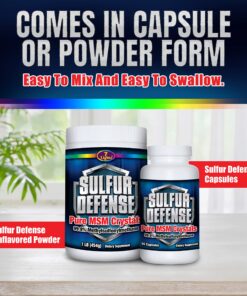 Sulfur Defense Opti-MSM 99.9% Pure MSM Powder Made in The USA - Organic Methylsulfonylmethane Crystals - Vegan, Non-GMO, Gluten-Free - 16 Fl Oz 1 Pound (Pack of 1) 15 91cj4EdVCPL