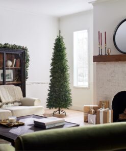 National Tree Company Artificial Slim Christmas Tree, Green, Kingswood Fir, Includes Stand, 7.5 Feet Kingswood Fir Slim-7.5 ft 27 91ck4iufPRL