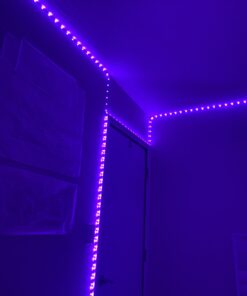 TJOY 50ft Bluetooth LED Strip Lights, Music Sync 5050 LED Light Strip RGB Color Changing LED Lights Strip with Phone Remote, LED Lights for Bedroom Kitchen TV Party TIKTOK DIY (APP+Remote +Mic) 33 91coMh z0L