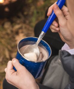 Stansport 24-Piece Enamel Camping Tableware Set Blue 30 91crYm9X1fL