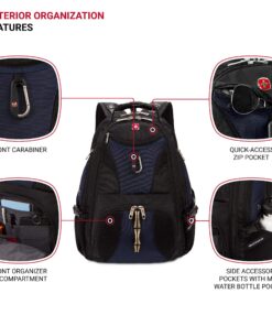 SwissGear 1900 Scansmart TSA 17-Inch Laptop Backpack, Blue/Black 19-Inch 48 91cwcbClXLL