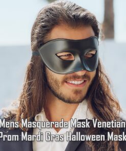 Masquerade Mask For Men Antique Look Mask for Halloween, Prom Party, Venetian Party, Mardi Gras, Carnival & Masquerade Ball One Size Black 29 91d8ZJaDwSL