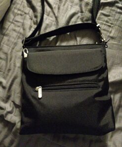 Travelon Anti-Theft Classic Mini Shoulder Bag, Black, One Size, 8.5 x 8.5 x 2 66 91dHt bunrL