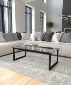 Alternative view of Flash Furniture Glass Coffee Table, 15.5 x 47 x 23.5