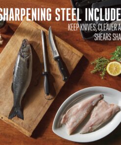 Weston 10-Piece Game Processing Knife Set, Black, 19.1X12.5X9.75 22 91dQIiUXGgL