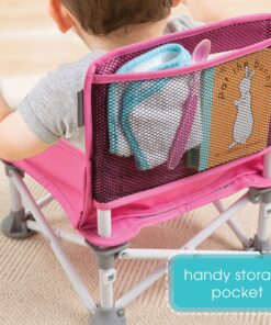 Summer Infant Pop n Sit Portable Booster Chair, Pink Booster Seat for Indoor/Outdoor Use Fast, Easy and Compact Fold, 15x14x15 Inch 31 91dT2uAHqUL