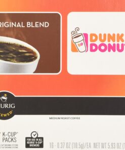 Dunkin Donuts Original Flavor Coffee K-Cups For Keurig K Cup Brewers, 32 Count (Packaging May Vary) 32 Count (Pack of 1) 13 91dTZyVAkL