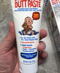 Boudreaux's Butt Paste for Sensitive Skin Diaper Rash Cream, Ointment for Baby, 4 oz Tube 4 Ounce (Pack of 1) 44 91dWGTCP2vL