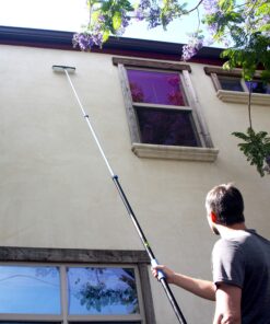 EVERSPROUT 6.5-to-18 Foot Telescopic Extension Pole (25 Ft Reach) | Lightweight Sturdy Aluminum | Easy Flip-Tab Lock Mechanism | Twist-On Metal Tip works for Squeegee, Duster, Paint Roller (pole only) 18' Pole 15 91dZPrbboGL