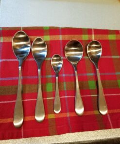 Knork Stainless Steel Demitasse Spoon (Set of 6), Matte Silver, Tiny Coffee-Appetizer Specialty Spoons, Specialty Demitasse 15 91dbyjDmfL