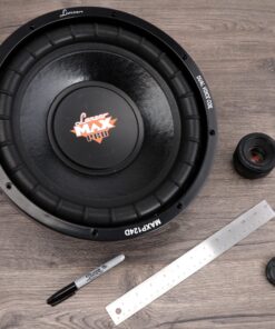 Lanzar 12in Car Subwoofer Speaker - Black Non-Pressed Paper Cone, Stamped Steel Basket, Dual 4 Ohm Impedance, 1600 Watt Power and Foam Edge Suspension for Vehicle Audio Stereo Sound System - MAXP124D 17 91dcEaJORZL